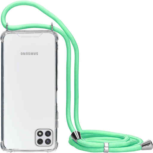 Mobiparts Lanyard Case Samsung Galaxy A22 5G (2021) Green Cord