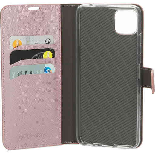 Mobiparts Saffiano Wallet Case Samsung Galaxy A22 5G (2021) Pink