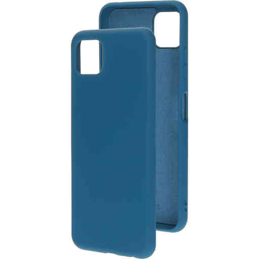 Mobiparts Silicone Cover Samsung Galaxy A22 5G (2021) Blueberry Blue