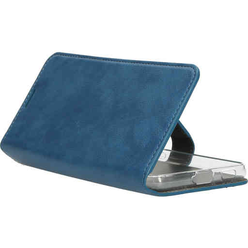 Mobiparts Classic Wallet Case Samsung Galaxy S21 FE (2022) Steel Blue