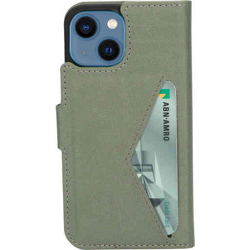 Mobiparts Classic Wallet Case Apple iPhone 13 Mini Stone Green