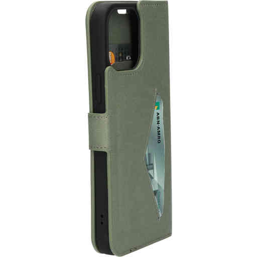 Mobiparts Classic Wallet Case Apple iPhone 13 Pro Max Stone Green
