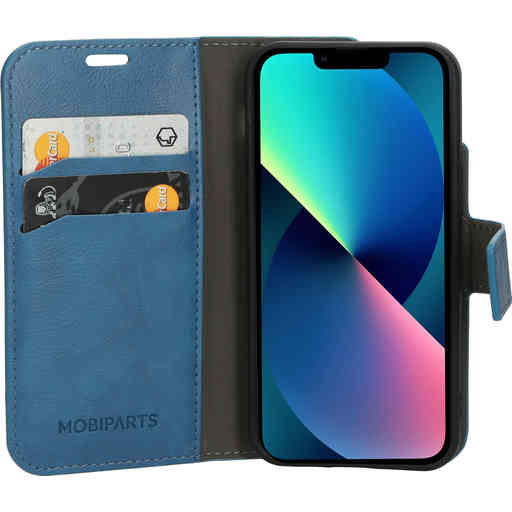 Mobiparts Classic Wallet Case Apple iPhone 13 Mini Steel Blue
