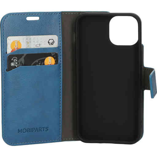 Mobiparts Classic Wallet Case Apple iPhone 13 Mini Steel Blue