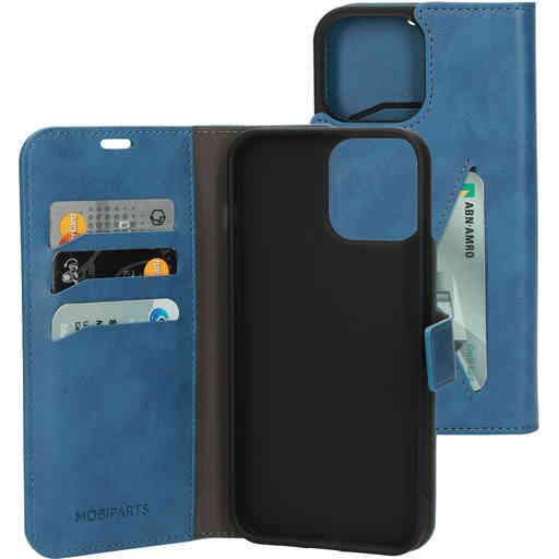 Mobiparts Classic Wallet Case Apple iPhone 13 Pro Max Steel Blue