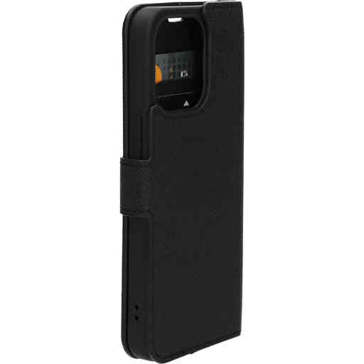 Mobiparts Saffiano Wallet Case Apple iPhone 13 Pro Black