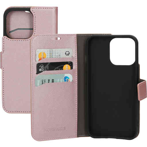 Mobiparts Saffiano Wallet Case Apple iPhone 13 Pro Pink