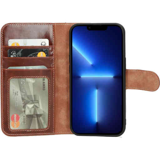 Mobiparts Excellent Wallet Case 2.0 Apple iPhone 13 Pro Oaked Cognac