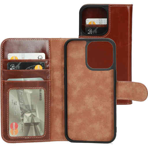 Mobiparts Excellent Wallet Case 2.0 Apple iPhone 13 Pro Oaked Cognac