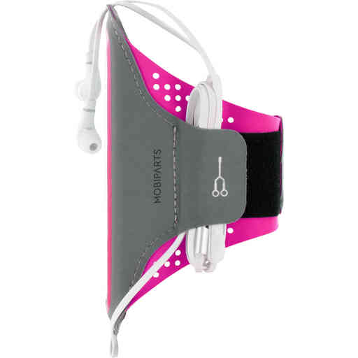 Mobiparts Comfort Fit Sport Armband Apple iPhone 13 Mini Neon Pink