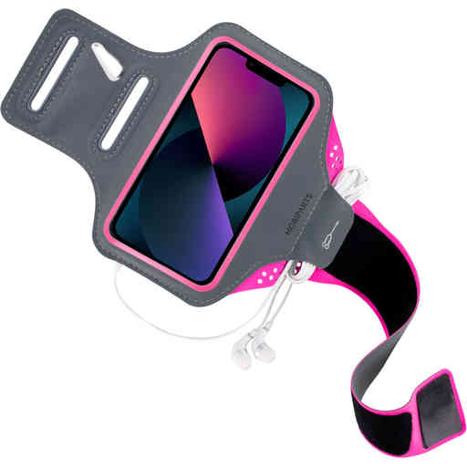 Mobiparts Comfort Fit Sport Armband Apple iPhone 13 Neon Pink