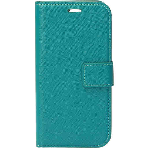 Mobiparts Saffiano Wallet Case Apple iPhone 13 Mini Turquoise