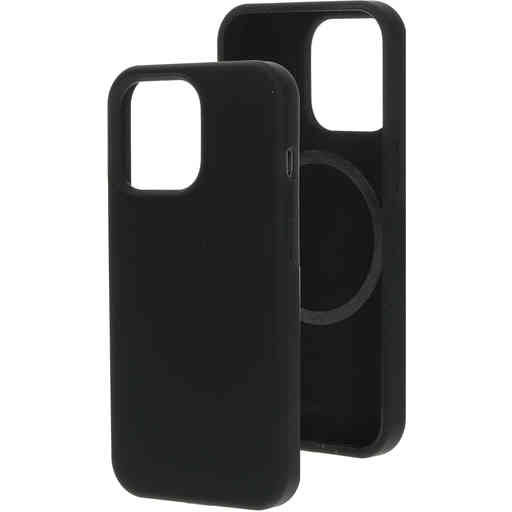 Mobiparts Silicone Cover Apple iPhone 13 Pro  Black (Magsafe Compatible)
