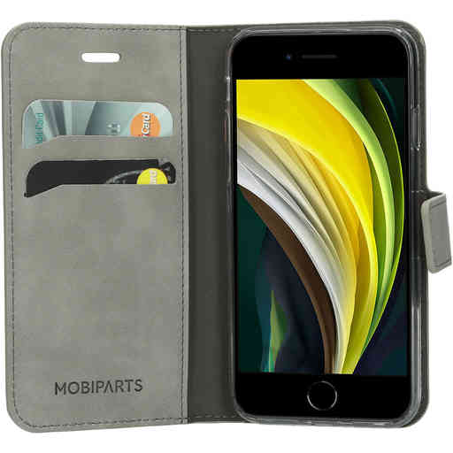 Mobiparts Classic Wallet Case Apple iPhone 7/8/SE (2020) Granite Grey