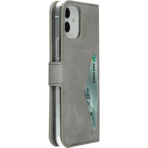 Mobiparts Classic Wallet Case Apple iPhone 12/12 Pro Granite Grey
