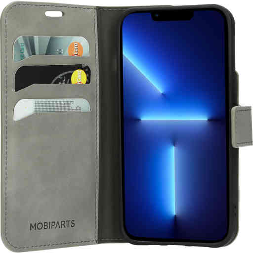 Mobiparts Classic Wallet Case Apple iPhone 13 Pro Granite Grey