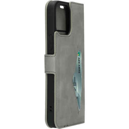 Mobiparts Classic Wallet Case Apple iPhone 13 Pro Max Granite Grey