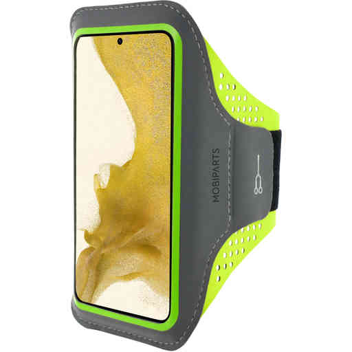 Mobiparts Comfort Fit Sport Armband Samsung Galaxy S22 Neon Green