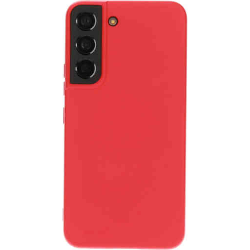 Mobiparts Silicone Cover Samsung Galaxy S22 Scarlet Red
