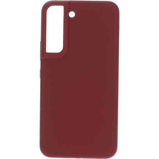 Mobiparts Silicone Cover Samsung Galaxy S22 Plum Red