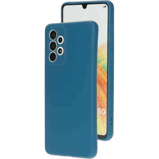 Mobiparts Silicone Cover Samsung Galaxy A33 5G (2022) Blueberry Blue