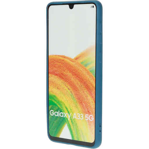 Mobiparts Silicone Cover Samsung Galaxy A33 5G (2022) Blueberry Blue