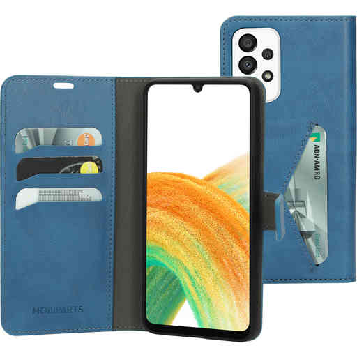 Mobiparts Classic Wallet Case Samsung Galaxy A33 5G (2022) Steel Blue