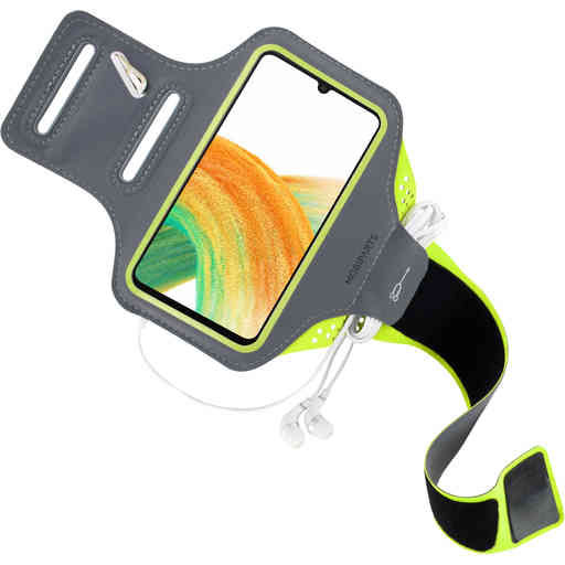 Mobiparts Comfort Fit Sport Armband Samsung Galaxy A33 5G (2022) Neon Green