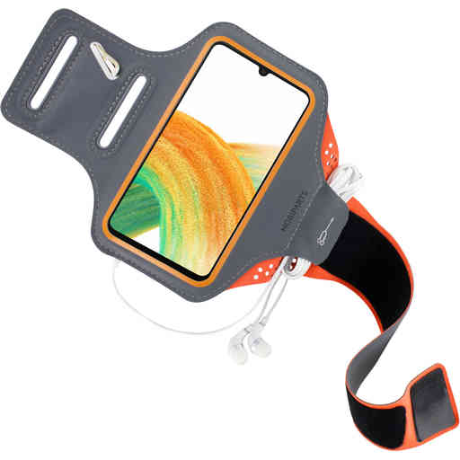 Mobiparts Comfort Fit Sport Armband Samsung Galaxy A33 5G (2021) Neon Orange