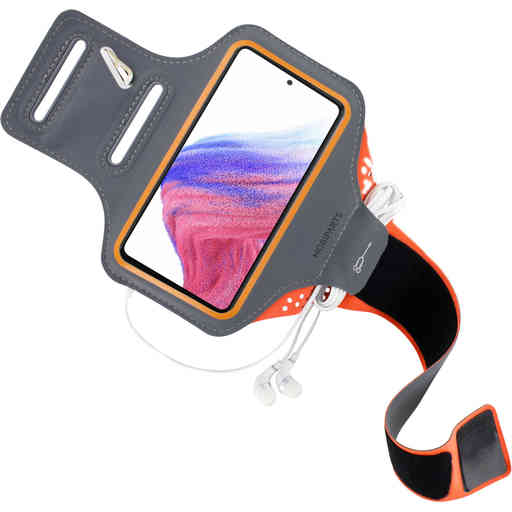Mobiparts Comfort Fit Sport Armband Samsung Galaxy A53 5G (2022) Neon Orange
