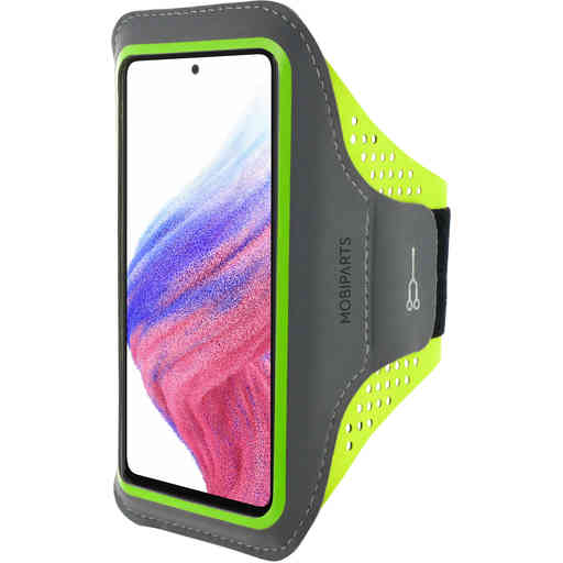 Mobiparts Comfort Fit Sport Armband Samsung Galaxy A53 5G (2022) Neon Green