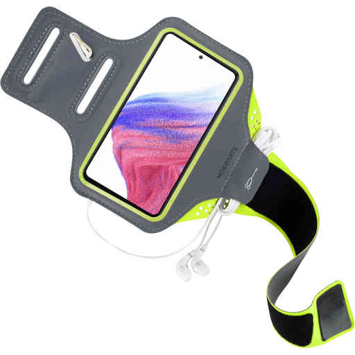 Mobiparts Comfort Fit Sport Armband Samsung Galaxy A53 5G (2022) Neon Green