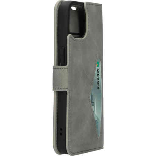 Mobiparts Classic Wallet Case Apple iPhone 14 Granite Grey