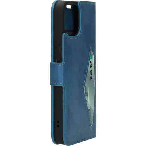 Mobiparts Classic Wallet Case Apple iPhone 14 Steel Blue