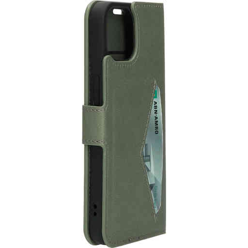 Mobiparts Classic Wallet Case Apple iPhone 14 Stone Green