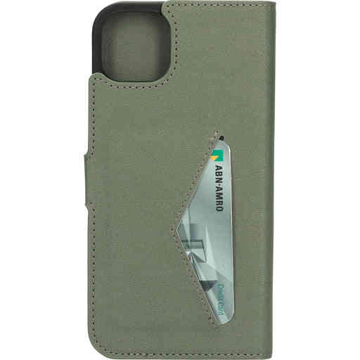 Mobiparts Classic Wallet Case Apple iPhone 14 Plus Stone Green