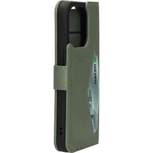 Mobiparts Classic Wallet Case Apple iPhone 14 Pro Stone Green