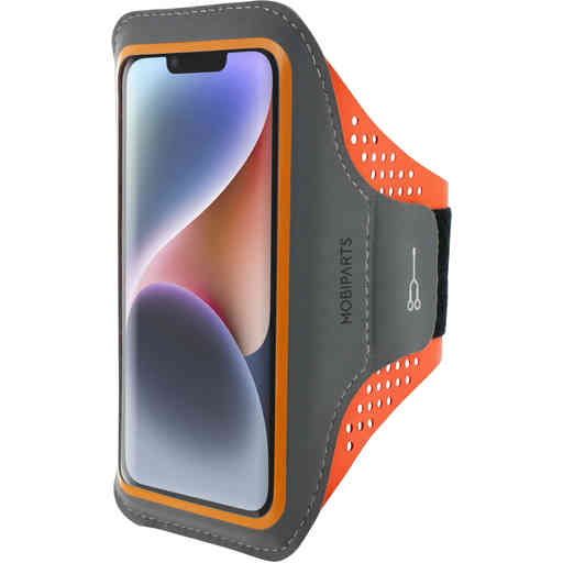 Mobiparts Comfort Fit Sport Armband Apple iPhone 14 Neon Orange