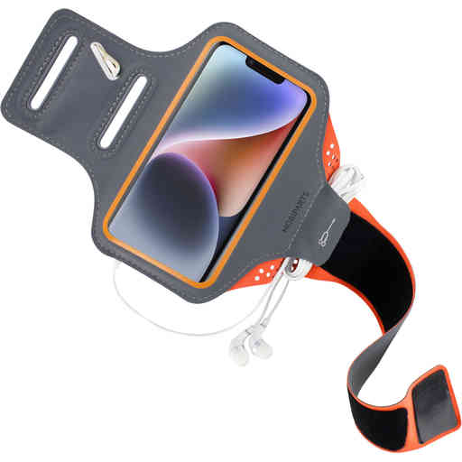 Mobiparts Comfort Fit Sport Armband Apple iPhone 14 Neon Orange