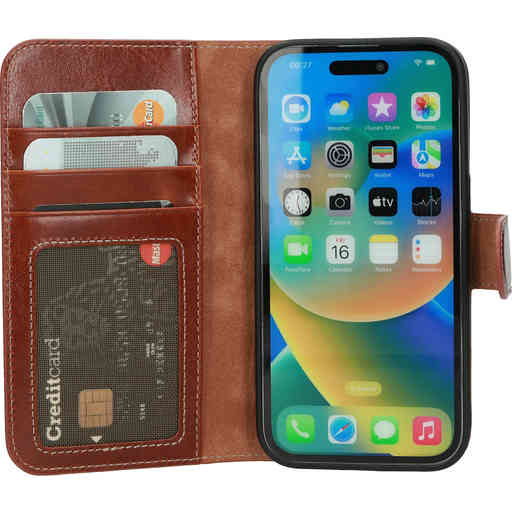 Mobiparts Excellent Wallet Case 2.0 Apple iPhone 14 Pro Oaked Cognac