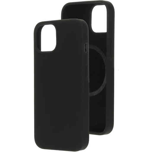 Mobiparts Silicone  Cover Apple iPhone 14 Black (Magsafe Compatible)