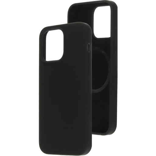 Mobiparts Silicone  Cover Apple iPhone 14 Pro Max Black (Magsafe Compatible)