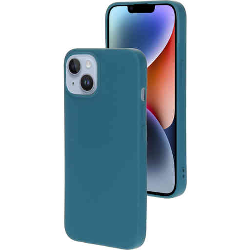 Mobiparts Silicone Cover Apple iPhone 14 Blueberry Blue
