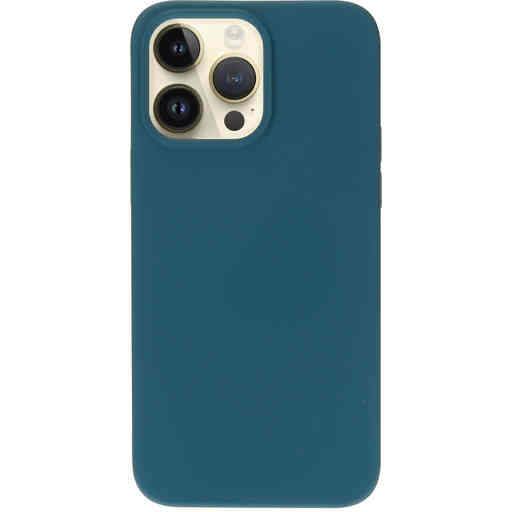 Mobiparts Silicone Cover Apple iPhone 14 Pro Max Blueberry Blue
