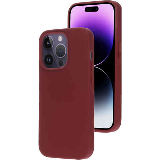 Mobiparts Silicone Cover Apple iPhone 14 Pro Plum Red