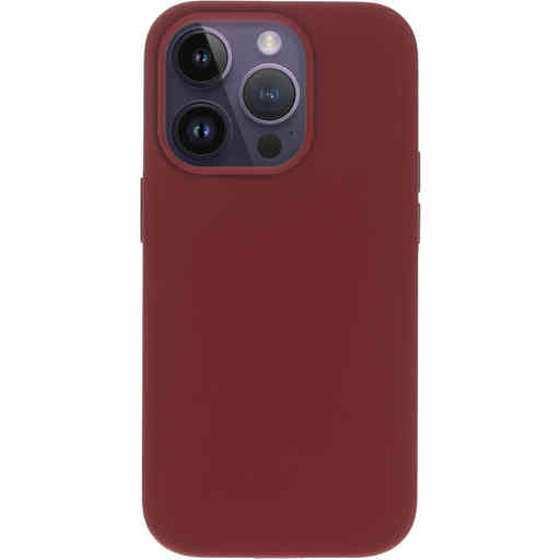 Mobiparts Silicone Cover Apple iPhone 14 Pro Plum Red
