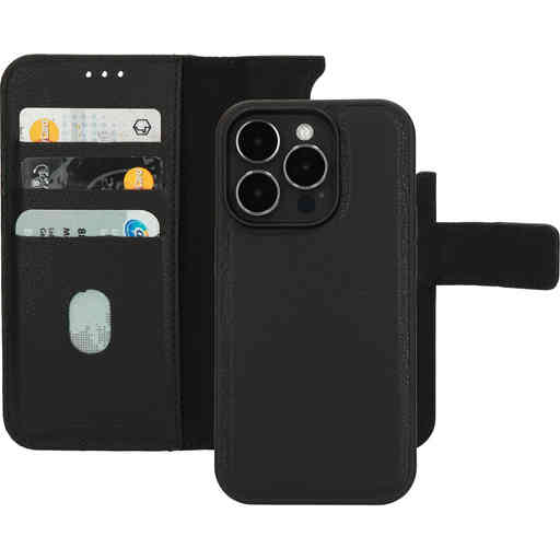 Mobiparts Leather 2 in 1 Wallet Case Apple iPhone 14 Pro Black