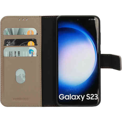 Mobiparts Leather 2 in 1 Wallet Case Samsung Galaxy S23 Taupe