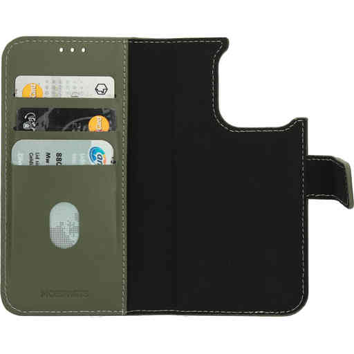 Mobiparts Leather 2 in 1 Wallet Case Apple iPhone 14 Pro Green