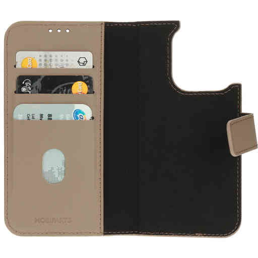 Mobiparts Leather 2 in 1 Wallet Case Apple iPhone 14 Pro Taupe